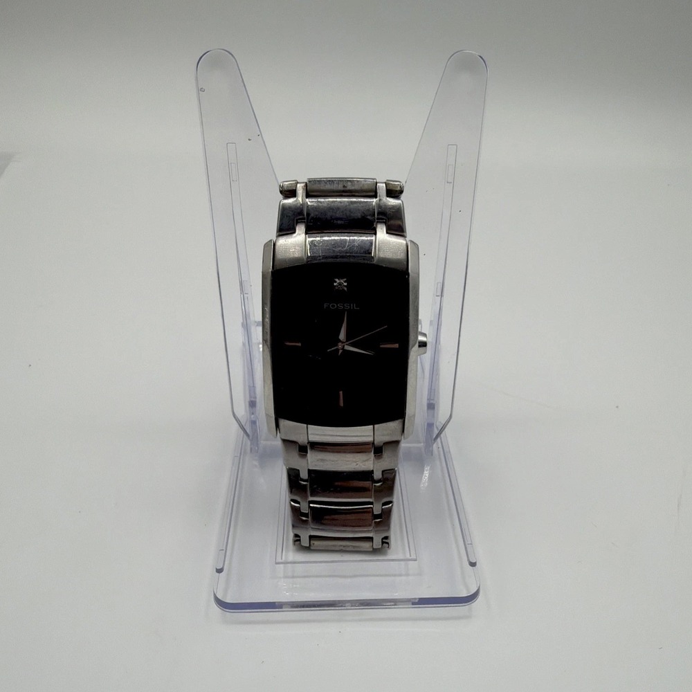 Fossil Arkitekt Men's Stainless Steel Watch FS 4156 Works New Battery